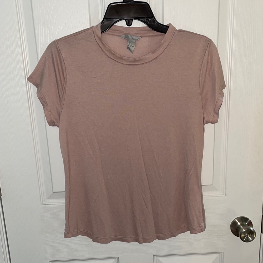 H&M Dusty Pink Short Sleeve Tee